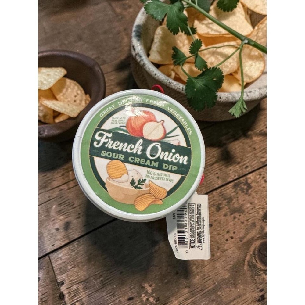 French Onion Sour Cream Dip Christmas Ornament Foodie Snack Lover Decor New